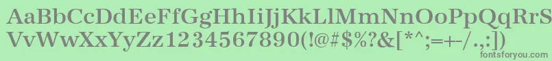 AntiquastdMediumRegular Font – Gray Fonts on Green Background