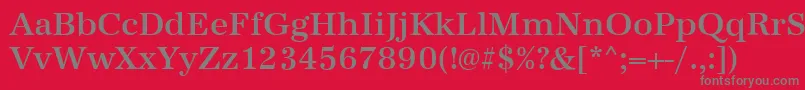 AntiquastdMediumRegular Font – Gray Fonts on Red Background