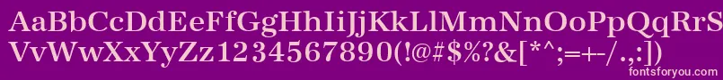 AntiquastdMediumRegular Font – Pink Fonts on Purple Background