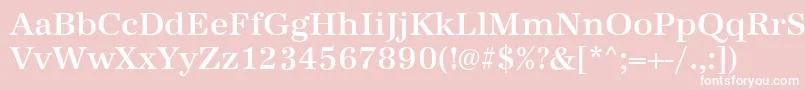 AntiquastdMediumRegular Font – White Fonts on Pink Background