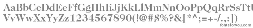 フォントCaslon224stdBold – 白い背景に灰色の文字