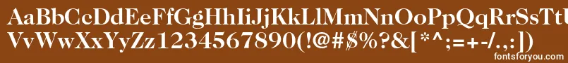 Шрифт Caslon224stdBold – белые шрифты на коричневом фоне