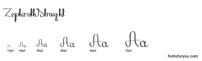 ZephirothStraight Font Sizes