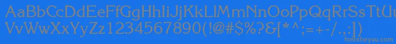 KolibridbNormal Font – Gray Fonts on Blue Background