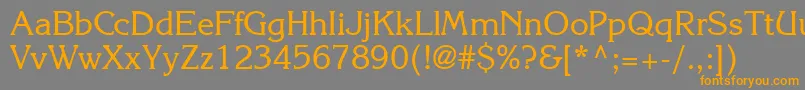 KolibridbNormal Font – Orange Fonts on Gray Background