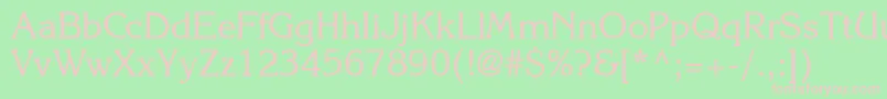 KolibridbNormal Font – Pink Fonts on Green Background
