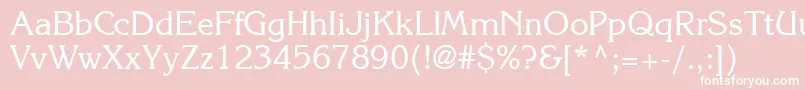 KolibridbNormal Font – White Fonts on Pink Background