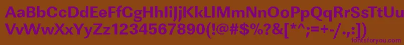 Шрифт LinearstdXboldRegular – фиолетовые шрифты на коричневом фоне