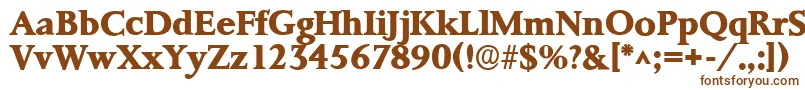 Ft8bBold Font – Brown Fonts on White Background