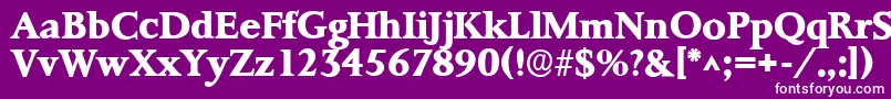 Police Ft8bBold – polices blanches sur fond violet