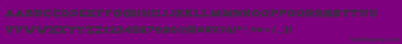 BalatypeGrunge Font – Black Fonts on Purple Background