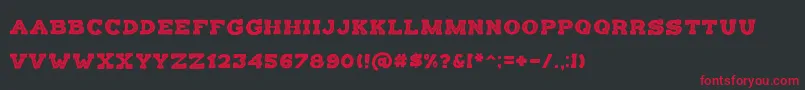 BalatypeGrunge Font – Red Fonts on Black Background