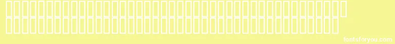 Relief500 Font – White Fonts on Yellow Background