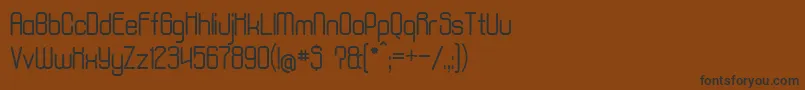 フォントAposiopesisNormal – 黒い文字が茶色の背景にあります