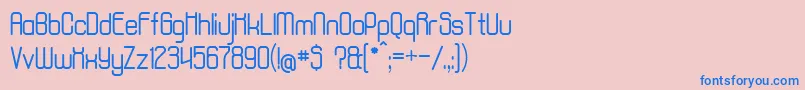 AposiopesisNormal Font – Blue Fonts on Pink Background