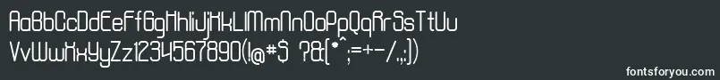 Шрифт AposiopesisNormal – белые шрифты на чёрном фоне