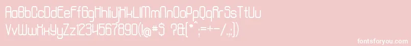 AposiopesisNormal Font – White Fonts on Pink Background