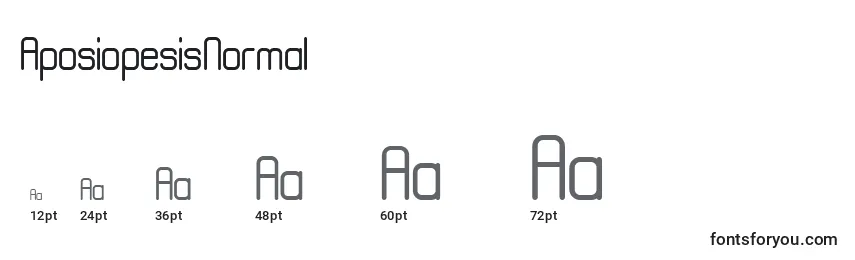 AposiopesisNormal Font Sizes