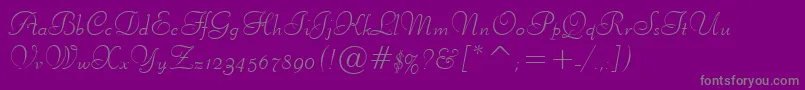 LiberateNormal Font – Gray Fonts on Purple Background
