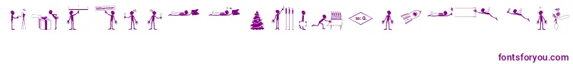 LinotypeFesttagsfont Font – Purple Fonts on White Background