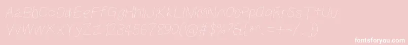 Kabinaseltobl Font – White Fonts on Pink Background