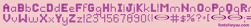 Bazaronite Font – Purple Fonts on Pink Background