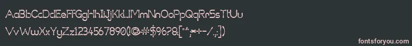 Шрифт Variant4 – розовые шрифты на чёрном фоне