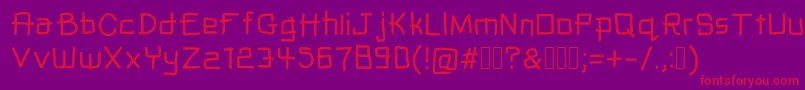 Caged Font – Red Fonts on Purple Background