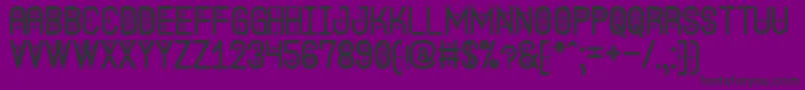 Шрифт TheQuickSouthSt – чёрные шрифты на фиолетовом фоне