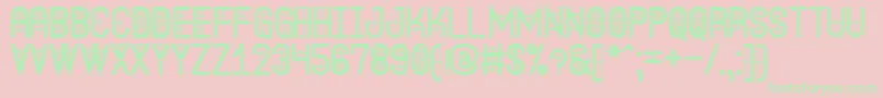 TheQuickSouthSt Font – Green Fonts on Pink Background