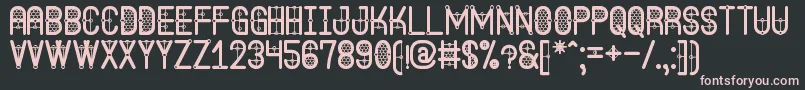 TheQuickSouthSt Font – Pink Fonts on Black Background