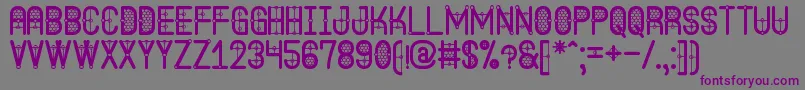 TheQuickSouthSt Font – Purple Fonts on Gray Background
