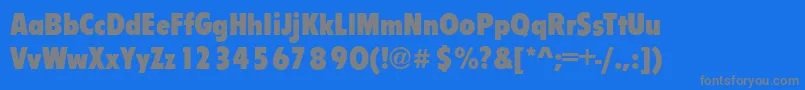 FlipperCdBold Font – Gray Fonts on Blue Background
