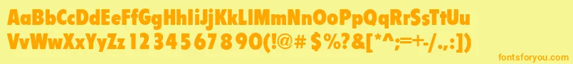 En savoir plus sur la police FlipperCdBold Police FlipperCdBold – polices orange sur fond jaune
