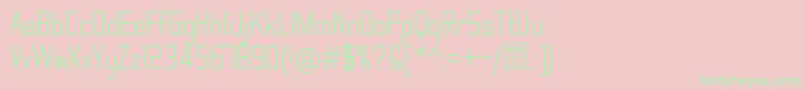 ThematicDemo Font – Green Fonts on Pink Background