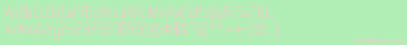 ThematicDemo Font – Pink Fonts on Green Background