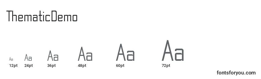 ThematicDemo Font Sizes