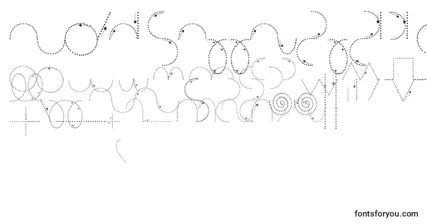 Шрифт Maternellecolorgraphisme2 – алфавит, цифры, специальные символы