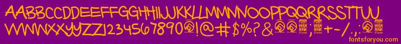 Más sobre la fuente BarterwithagypsyThin fuente BarterwithagypsyThin – Fuentes Naranjas Sobre Fondo Morado