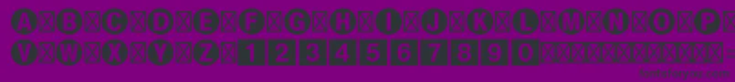 Bundesbahnpistd1 Font – Black Fonts on Purple Background