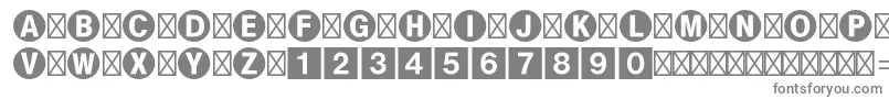 Шрифт Bundesbahnpistd1 – серые шрифты на белом фоне
