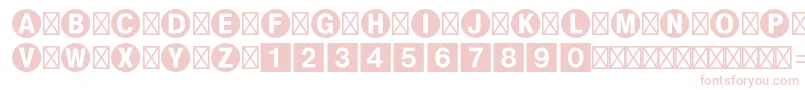 Шрифт Bundesbahnpistd1 – розовые шрифты на белом фоне