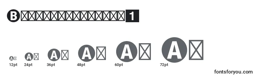 Bundesbahnpistd1 Font Sizes