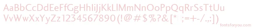 CharlotteSansBookPlain Font – Pink Fonts on White Background