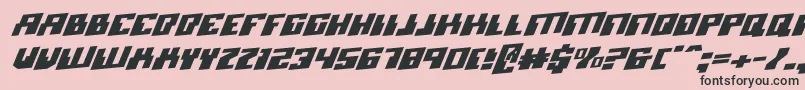 Micronianroi Font – Black Fonts on Pink Background