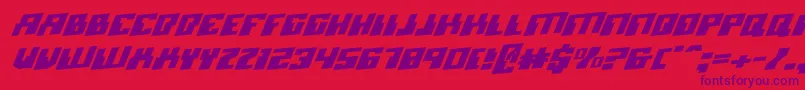More about Micronianroi Font Micronianroi Font – Purple Fonts on Red Background