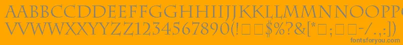 SenatusSsi Font – Gray Fonts on Orange Background