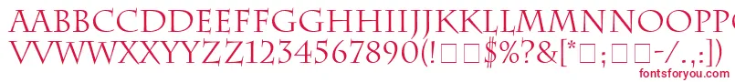 SenatusSsi Font – Red Fonts on White Background
