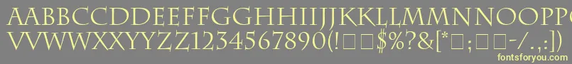SenatusSsi Font – Yellow Fonts on Gray Background