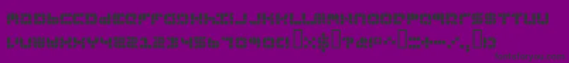 9sqgrg-Schriftart – Schwarze Schriften auf violettem Hintergrund